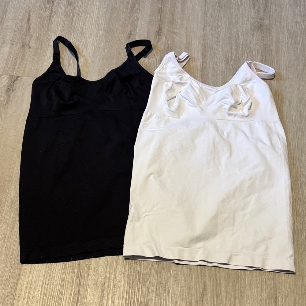 Women's Maternity Black and White Camisole‎ Tops